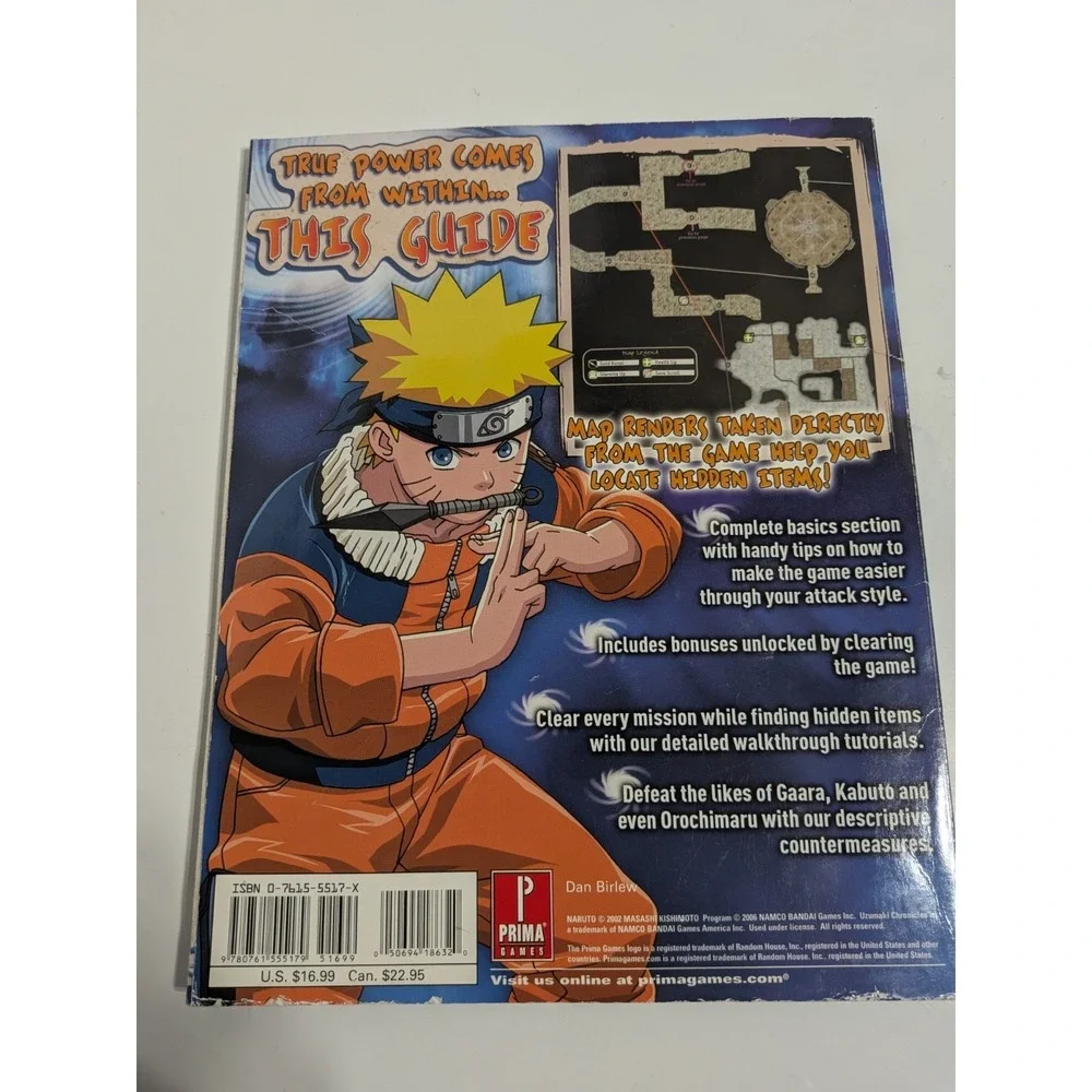 Naruto:‎ Uzumaki Chronicles Prima Official Strategy Guide Sony Playstation 2
